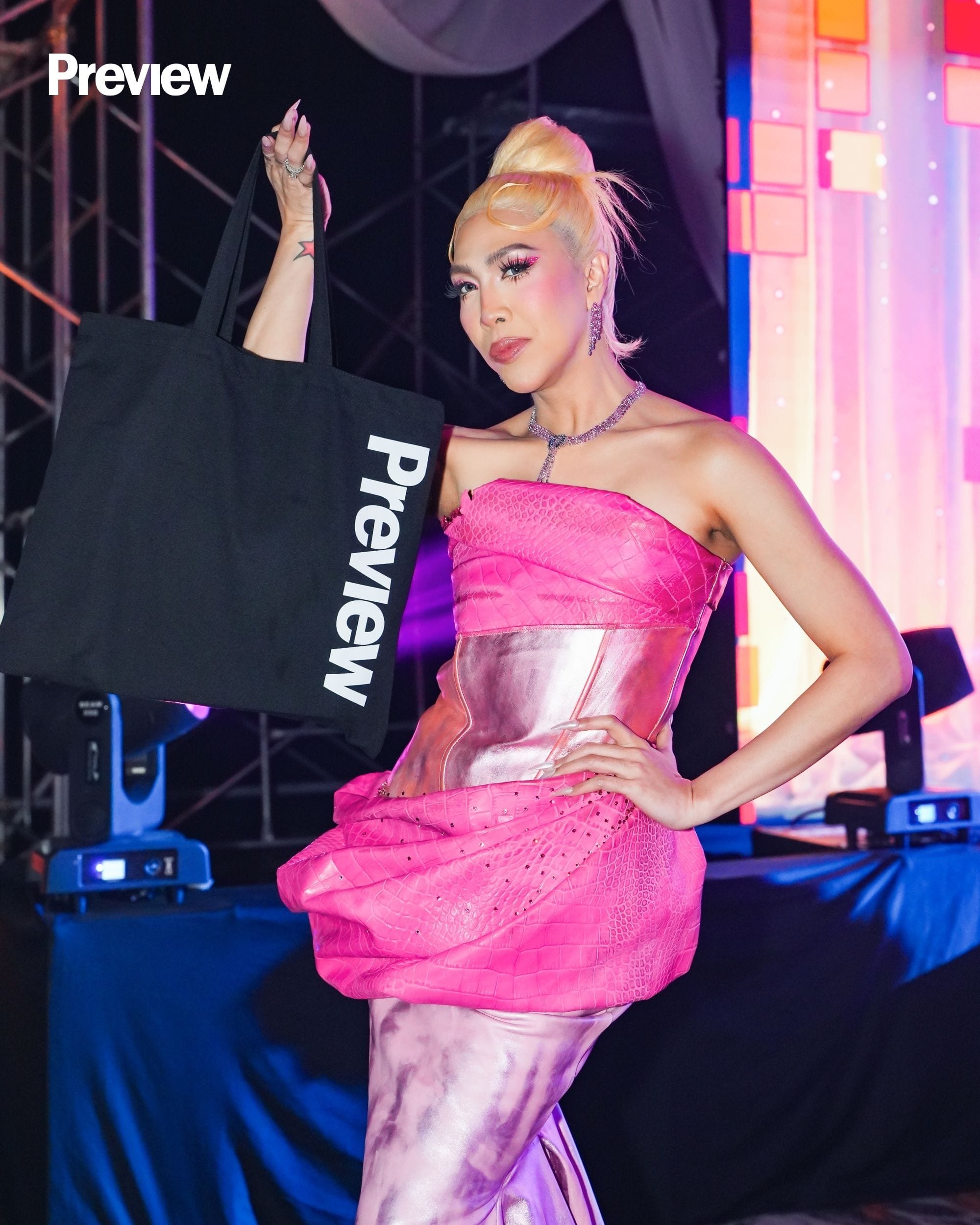 Vice Ganda holding a Preview tote at the Preview Ball 2026